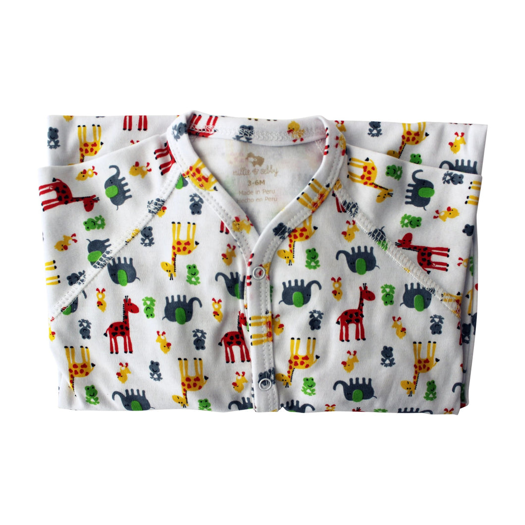 Giraffe Ultra-soft Peruvian Pima cotton baby one-piece